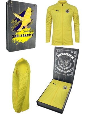 Fenerbahçe Orijinal 23/24 A Takım Tam Fermuarlı Futbolcu Sweat Ahşap Kutulu