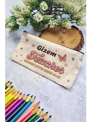 Kelebekli Bez Kalemlik Öğretmenler Günü Için Şık Hediye