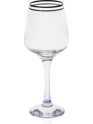 Decorium Black Line 6 Parça 400 ml Kırmızı Şarap Kadehi 9-01020335