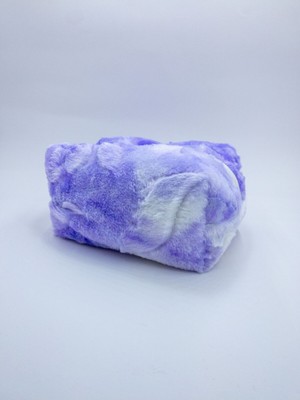 Mor Peluş Makyaj Çantası, Şık ve Kullanışlı Taşınabilir Tasarım