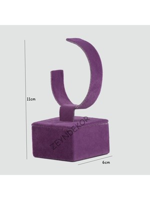 Mor Renkli Tekli Kelepçe ve Bileklik Standı, Şık ve Kullanışlı Tasarım.