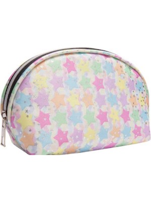 Renkli Deri Kambur Makyaj Çantası, Şık ve Kullanışlı Seyahat Aksesuarı