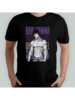 Baki Hanma Unisex %100 Pamuklu Bisiklet Yaka T-Shirt Model 3
