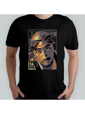 Tupac 2pac %100 Pamuklu Bisiklet Yaka T-Shirt Model 1
