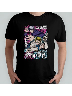 Jujutsu Kaisen Unisex %100 Pamuklu Bisiklet Yaka T-Shirt Model 8