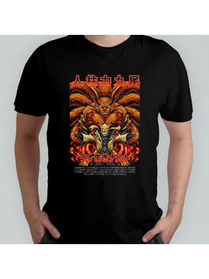 Naruto Anime Manga Unisex %100 Pamuklu Bisiklet Yaka T-Shirt Model 12