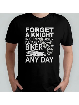 Motorcu Motosiklet Sever Unisex %100 Pamuklu Bisiklet Yaka T-Shirt Model 2