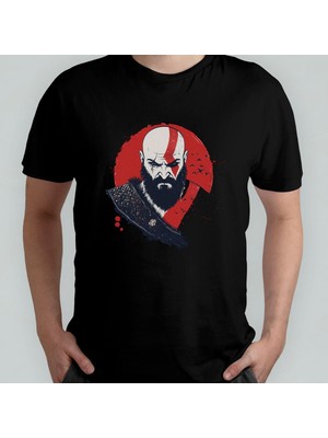 God Of War Kratos Unisex %100 Pamuklu Bisiklet Yaka T-Shirt Model 6