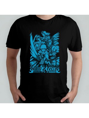 Bleach Anime Manga Unisex %100 Pamuklu Bisiklet Yaka T-Shirt Model 5