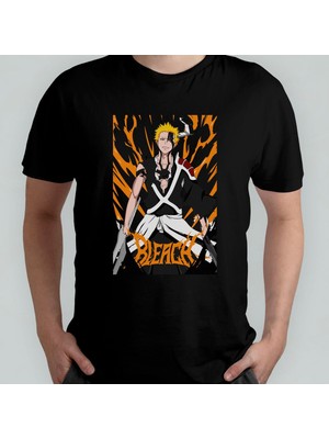 Bleach Anime Manga Unisex %100 Pamuklu Bisiklet Yaka T-Shirt Model 7