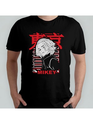 Tokyo Revengers Anime Manga Unisex %100 Pamuklu Bisiklet Yaka T-Shirt Model 1