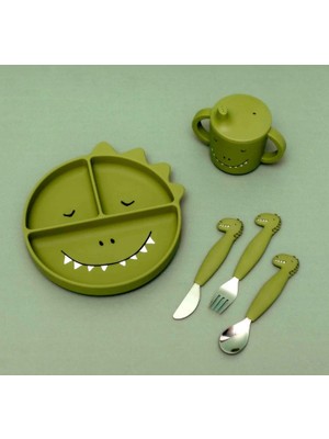 Trixie Silikon Çatal Kaşık ve Bıçak Seti Mr.dino