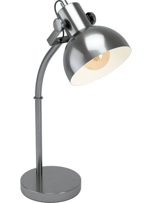 Krem Renkli 57 cm Yüksekliğinde Şık Çelik Masa Lambası