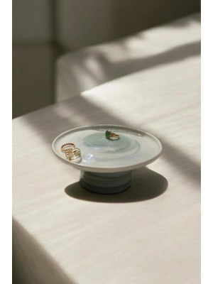 El Yapımı Seramik Takı Standı, Şık Yüzük, Kolye ve Bilezik Düzenleyici