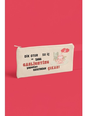 Renkli Baskılı Eğlenceli Bez Makyaj ve Cüzdan Çantası, Şık ve Kullanışlı Tasarım