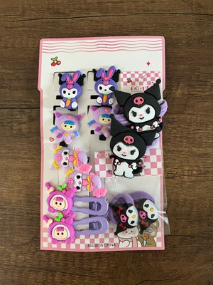 Kız Çocuk Kuromi 12'li Toka Seti