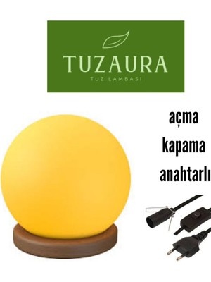 Beyaz Küre Model Tuz Lambası, Ortamınıza Şıklık Katacak Dekoratif Aydınlatma