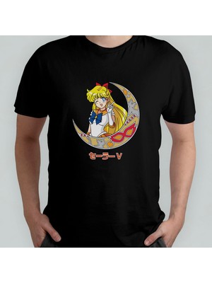 Sailor Moon Sailor Venus Minako Aino Unisex %100 Pamuklu Bisiklet Yaka T-Shirt
