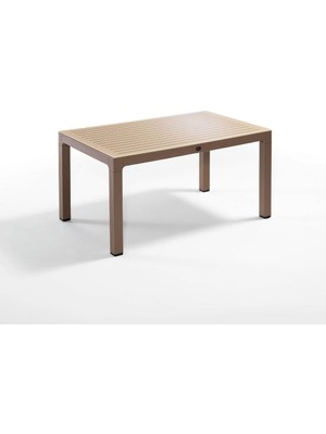 Novussi Wood Masa 90X150 Çizgili Regnum Camlı Masa