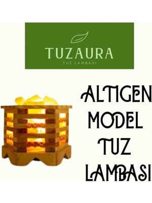 Ahşap Gövdeli Tuz Lambası, Sıcak ve Şık Dekoratif Işık