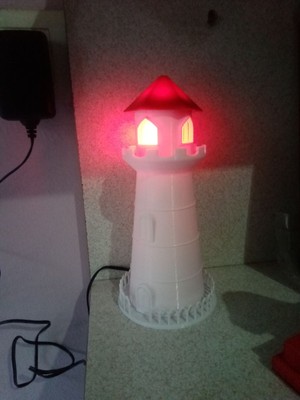 Beyaz Deniz Feneri Gece Lambası, Sade ve Şık Dekorasyon Için Mükemmel Seçim