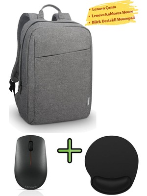 Sırt Çantası B210 Laptop Çantası Notebook Sırt Çantası Lenovo Mouse 400 W Bilek Destekli Mouse Pad