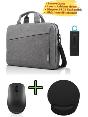 Lenovo Case 15.6 T210 Notebook Çantası Bilgisayar Laptop Çanta GX40Q17231 Flash Disk Lenovo Mouse Mousepad Notebook Çantası