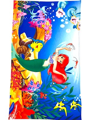 Erkek Çocuk Denizaltı Surfer  Desenli Panço Havlu / Kapüşonlu