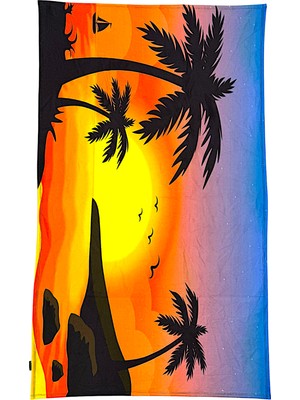 Erkek Çocuk Denizaltı Surfer  Desenli Panço Havlu / Kapüşonlu