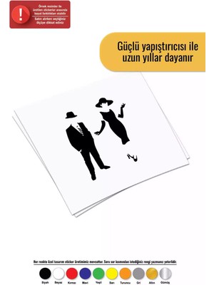 Modern Bay Wc - Araç, Oto, Laptop, Duvar Uyumlu Sticker 20*22 cm