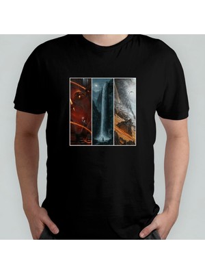 Yüzüklerin Efendisi / Lord Of The Rings %100 Pamuklu Bisiklet Yaka T-Shirt Model - 13