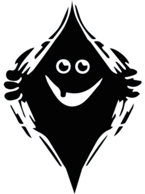 Kaçan Hayalet Oto Motor Laptop Duvar Folyo Sticker 25 x 32 cm