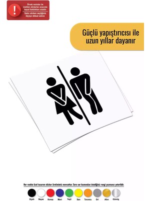 Sıkışmış Bay  Wc Sticker Oto Motor Laptop Duvar Folyo Sticker 10X15 cm