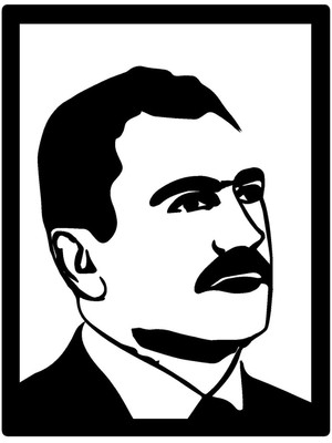 Şehit Muhsin Yazıcıoğlu Silueti Duvar Dekor Sticker 28 x 40 cm