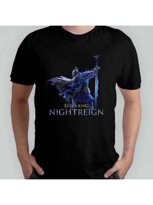 Elden Ring Nightreign Unisex %100 Pamuklu Bisiklet Yaka T-Shirt Model 1