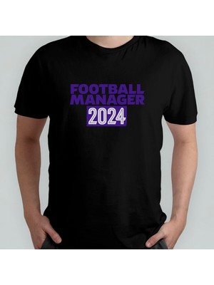 Football Manager 2024 - Fm 2024 %100 Pamuklu Bisiklet Yaka T-Shirt Model - 4