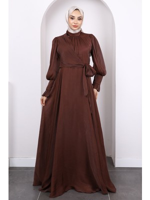 Mürdüm Yandan Bağlamalı Abiye