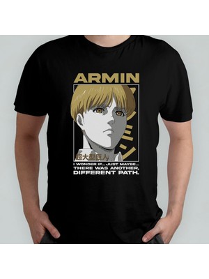 Attack On Titan Armin %100 Pamuklu Bisiklet Yaka T-Shirt Model 1