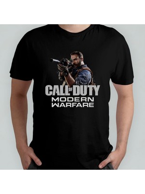 Call Of Duty Modern Warfare Unisex %100 Pamuklu Bisiklet Yaka T-Shirt Model 2