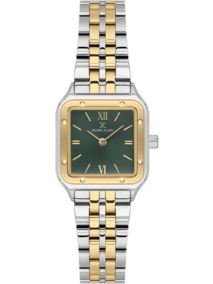 Daniel Klein DKE.1.10869-5 Kare Kadran Metal Kordon Metal Kasa 3 Atm Suya Dayanıklı Metalik-Altın Renk Kadın Kol Saati