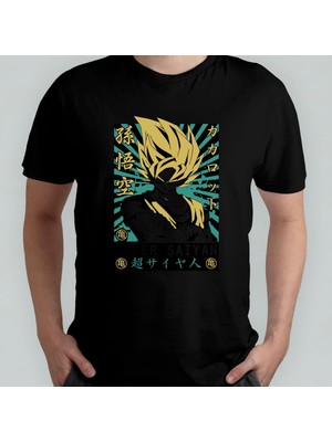 Dragon Ball Goku %100 Pamuklu Bisiklet Yaka T-Shirt Model 6