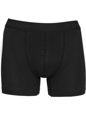 Erkek Pamuklu Likralı Esnek Kumaş Boxer Siyah 7811-S
