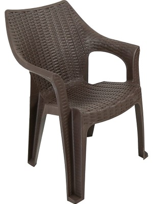 Mandella Polo Rattan Koltuk Kahverengi (1 ADET)