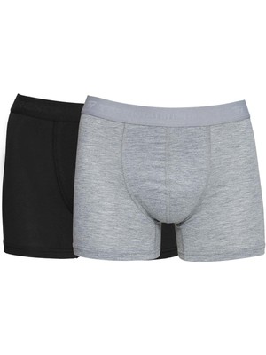 Trendhill Erkek 2'li Pamuklu Likralı Esnek Kumaş Boxer Set 7811-2 Konforlu ve Nefes Alan Kumaş