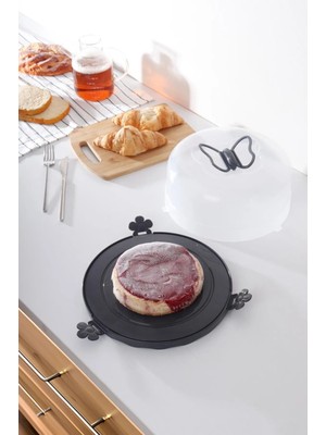 Citim Pasta Kek Saklama Kabı- Kek Fanusu - Kilitli Borcam Taşıma Kabı