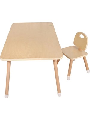 Earth Essence Çocuk Çalışma Masası ve Sandalye Seti 2-3 Yaş