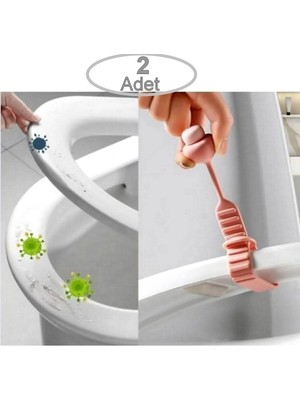 2 Adet Mantar Tasarımlı Klozet Kaldırma Aparatı Klozet Kapağı Tutacağı Hijyenik Kaldırma Kolu Aparat
