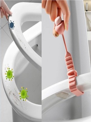 1 Adet Klozet Kaldırma Aparatı Mantar Tasarımlı Klozet Kapağı Tutucu Hijyenik