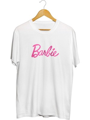Karikatür Store Barbie Baskılı Beyaz Unisex Tişört