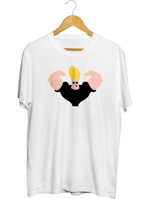 Karikatür Store Johnny Bravo Baskılı Unisex Tişört